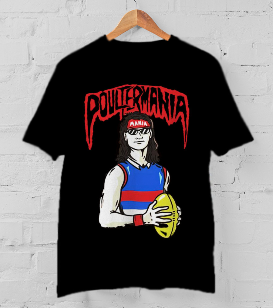Poultermania Mania Red Headband Football Player With Yellow Ball T-Shirt