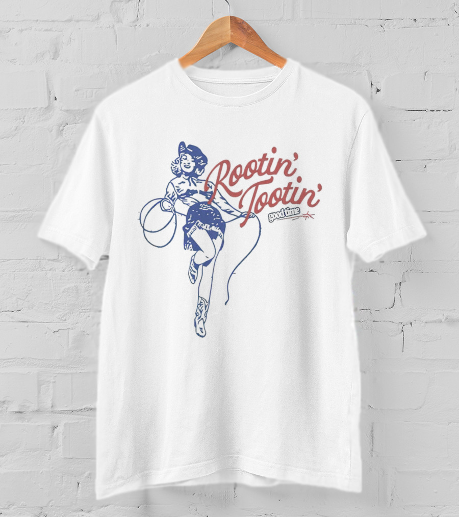 Rootin Tootin Retro Cowgirl With Lasso T-Shirt
