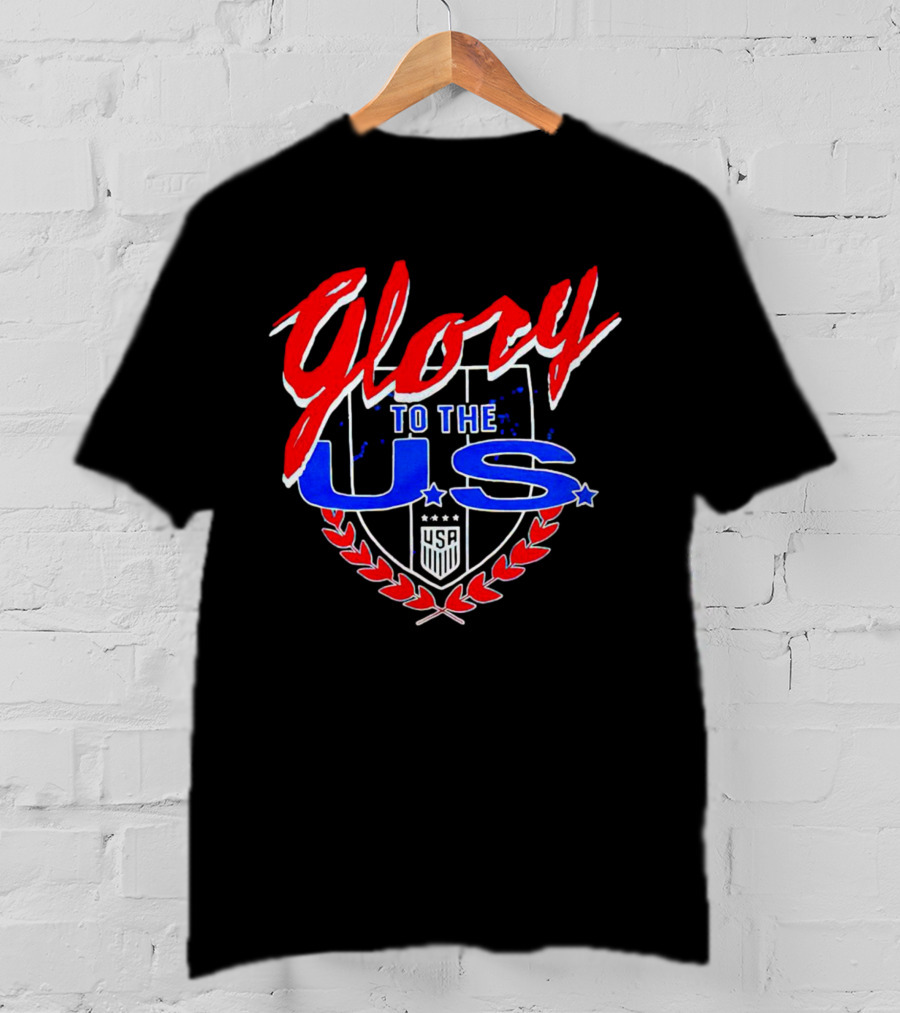 Glory To The U.S. Vintage USA Shield With Laurel And Stars T-Shirt