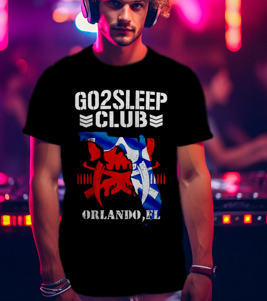 Go2Sleep Club Florida Theme Orlando FL Kenta T-Shirt