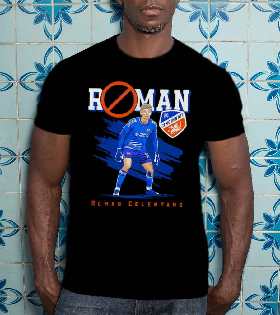 Roman Celentano FC Cincinnati Player Text T-Shirt
