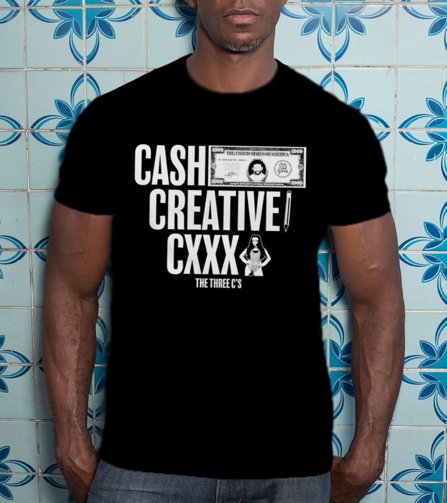 Cash Creative Cxxx The Three C’s Matt Cardona Dollar Pencil Woman T-Shirt