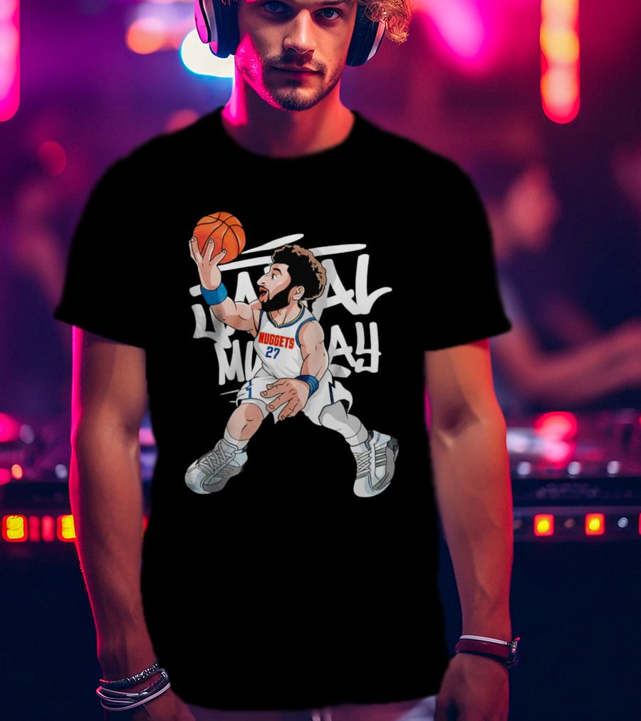 Denver Nuggets Jamal Murray Mile High Basketball Jumper T-Shirt