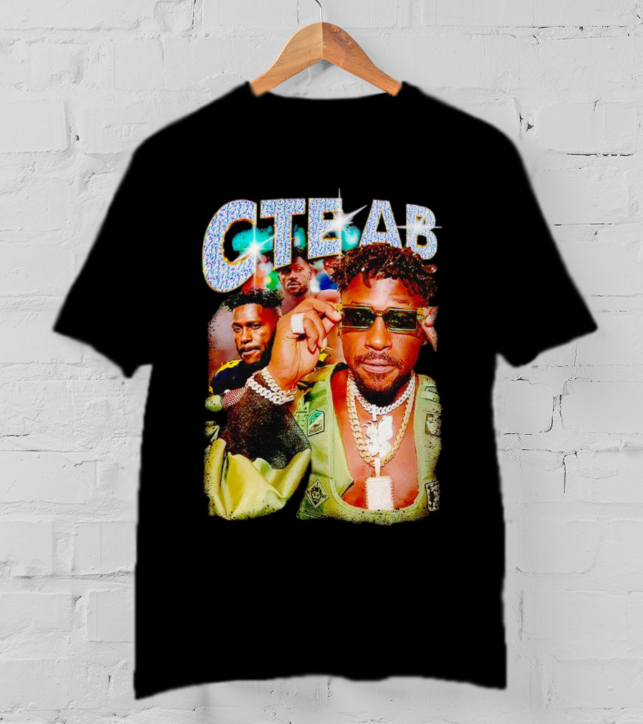 CTE AB Antonio Brown Vibrant Portrait With Sunglasses And Jewelry T-Shirt