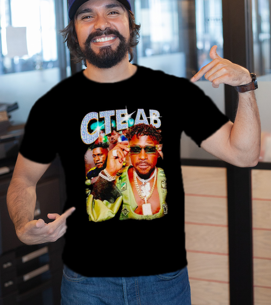 CTE AB Antonio Brown Vibrant Portrait With Sunglasses And Jewelry T-Shirt