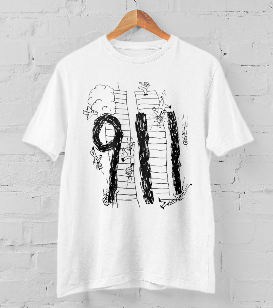 Frank Hassle 911 Twin Towers Sketch T-Shirt