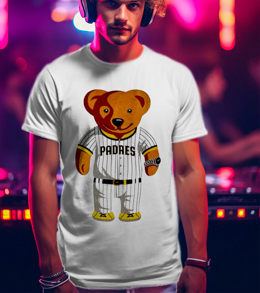 Oris Bear Padres San Diego Baseball Team T-Shirt