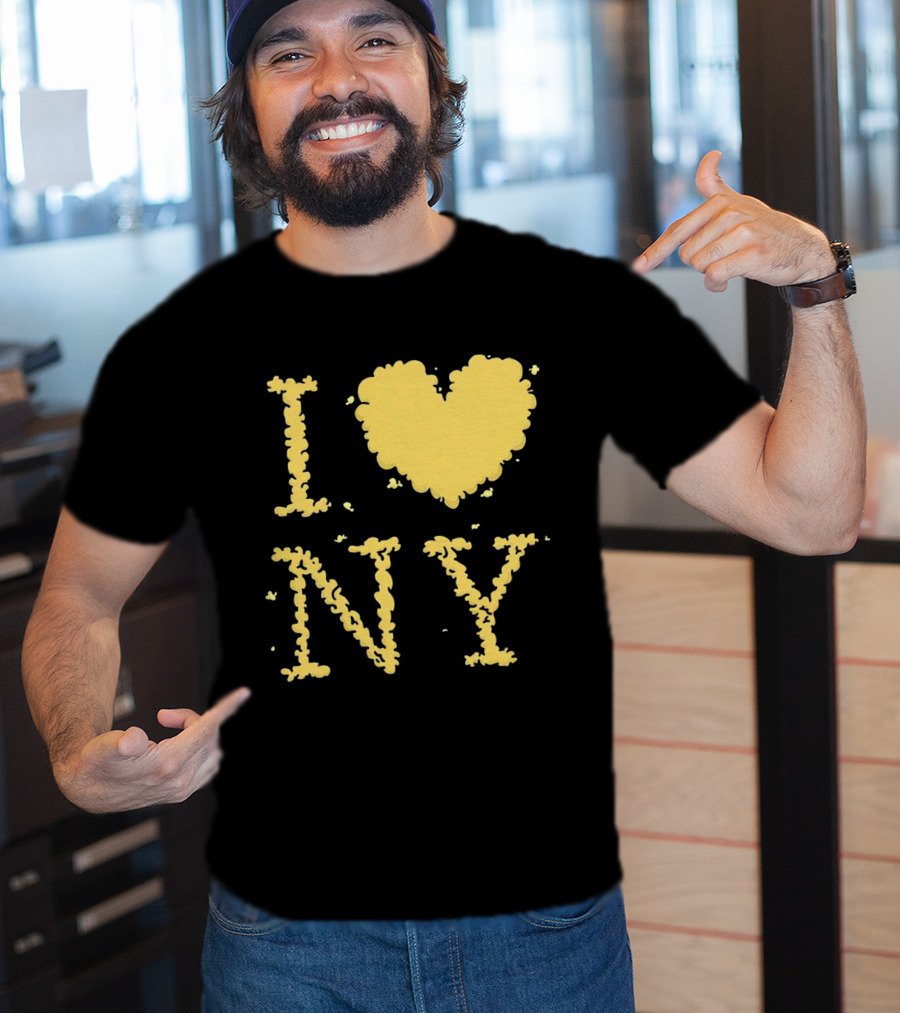 I Love NY Smoke Edition Puff Lettering T-Shirt
