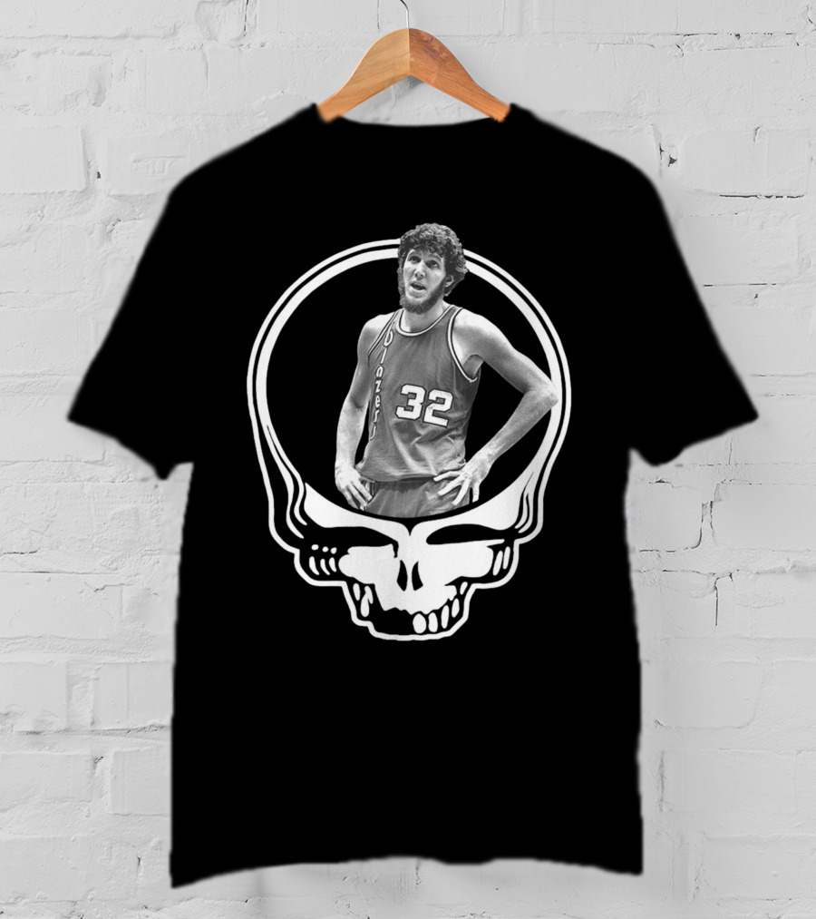 Grateful Dead Portland Trail Blazers Bill Walton Skull 32 T-Shirt