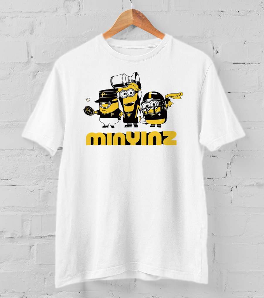 Minions Mini Yinz Pittsburgh Sports Jeff D. Lowe T-Shirt