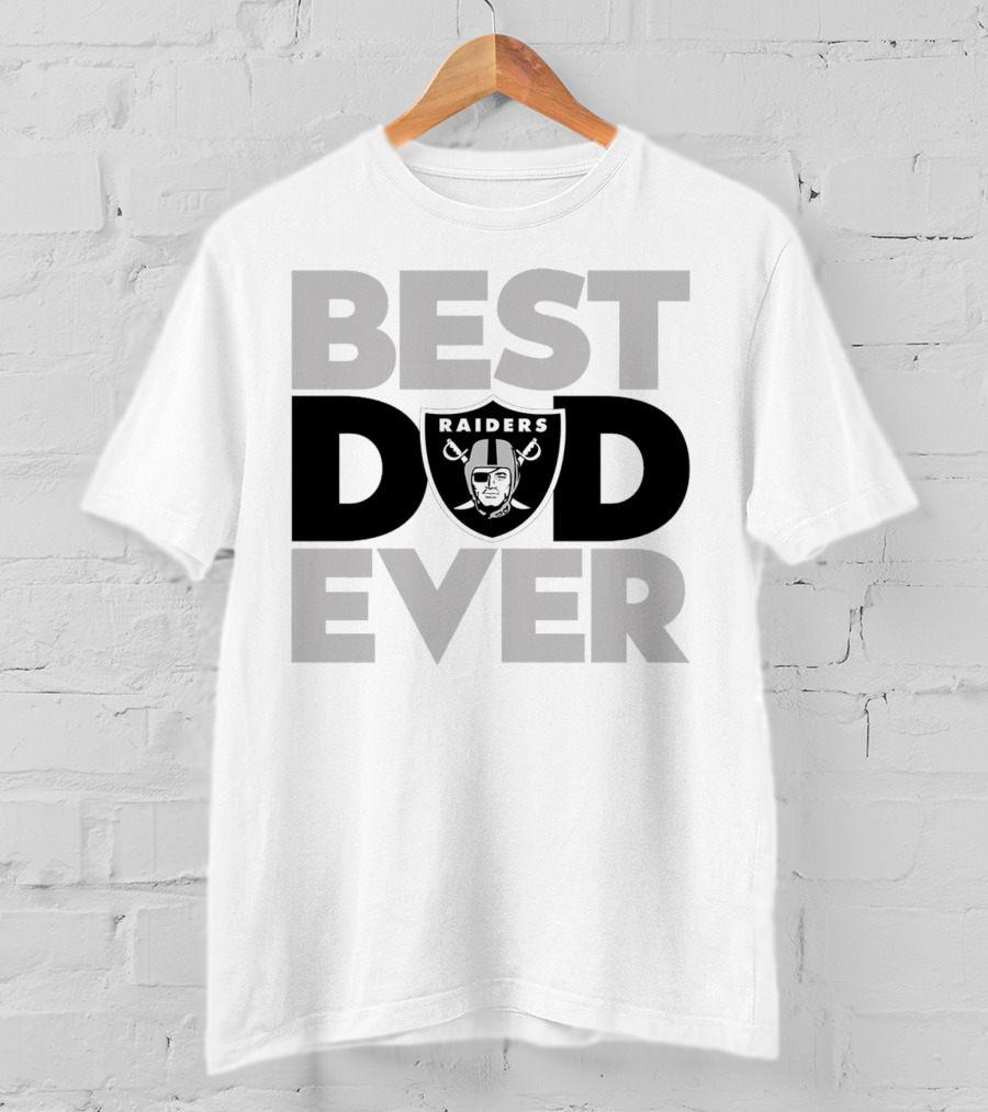 Best Dad Ever Raiders NFL Las Vegas T-Shirt