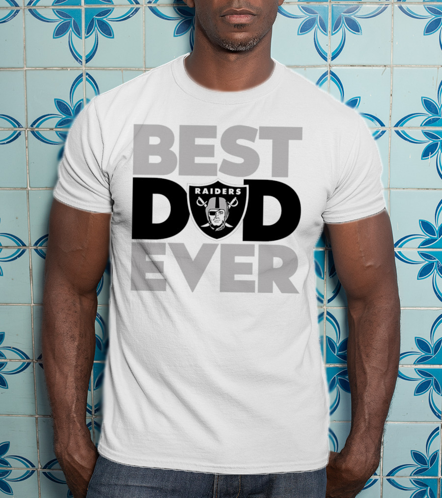 Best Dad Ever Raiders NFL Las Vegas T-Shirt