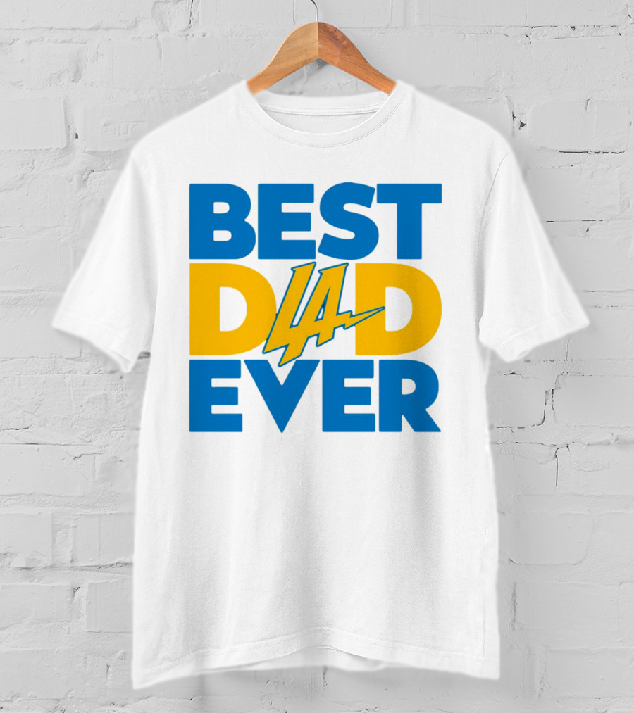 Best Dad Ever LA Chargers NFL T-Shirt