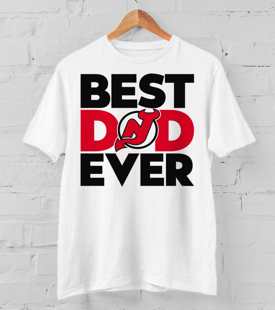 Best Dad Ever New Jersey Devils NHL T-Shirt