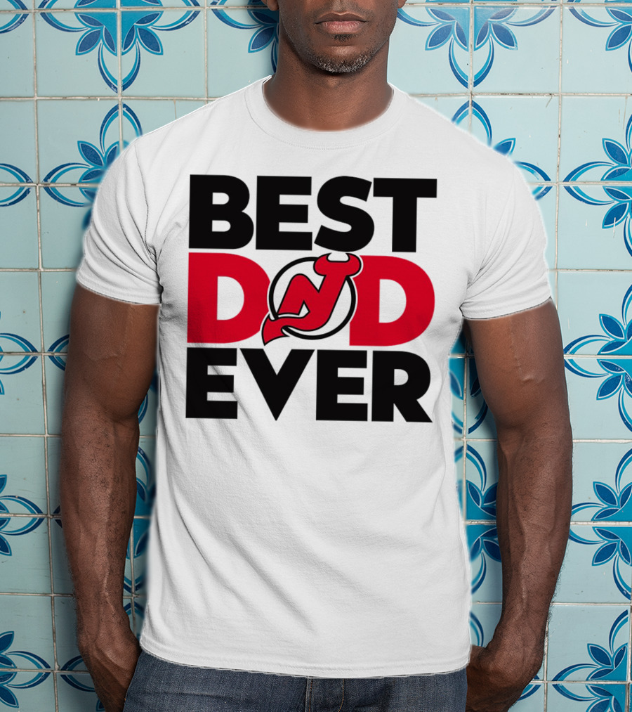 Best Dad Ever New Jersey Devils NHL T-Shirt