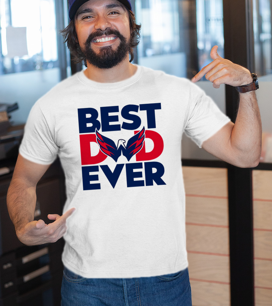 Best Dad Ever NHL Washington Capitals T-Shirt