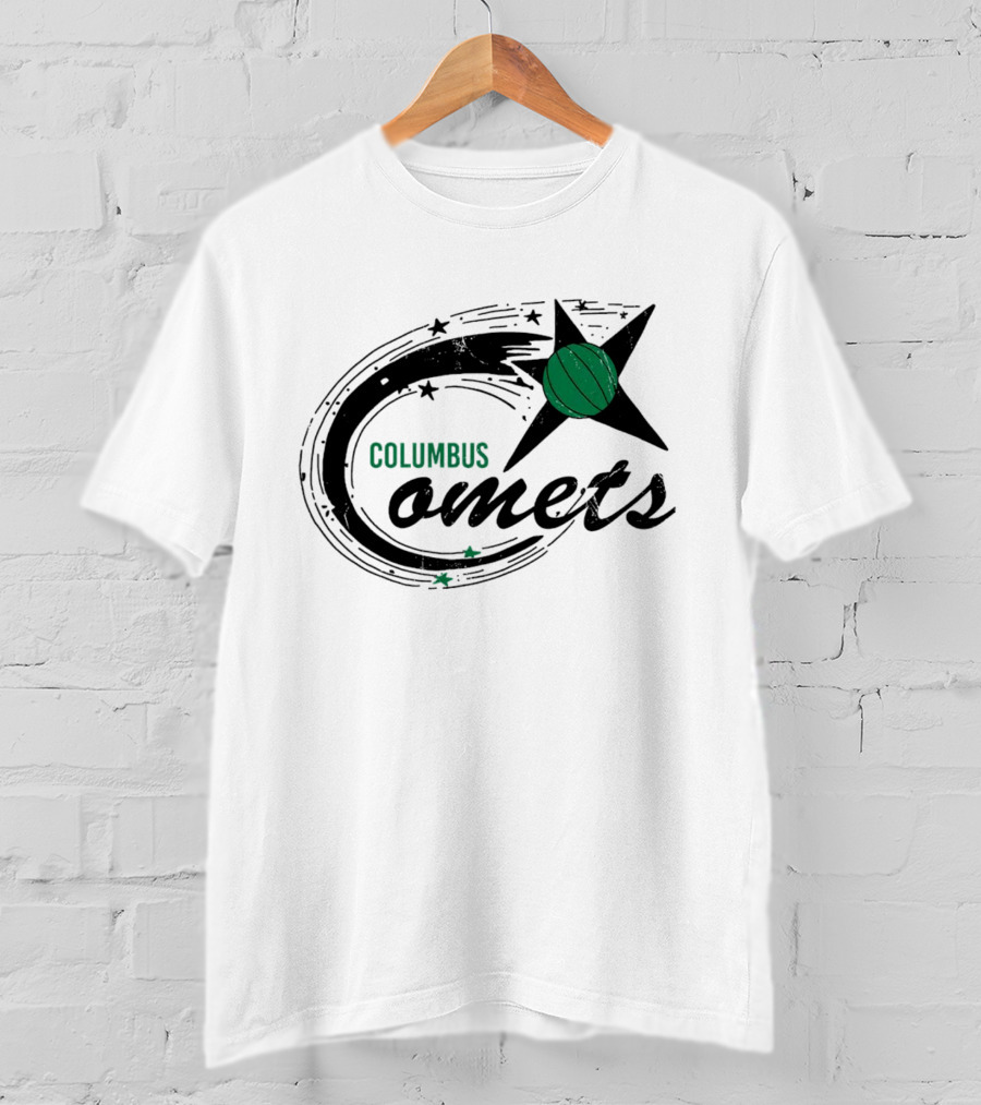 Columbus Comets Basketball Star T-Shirt