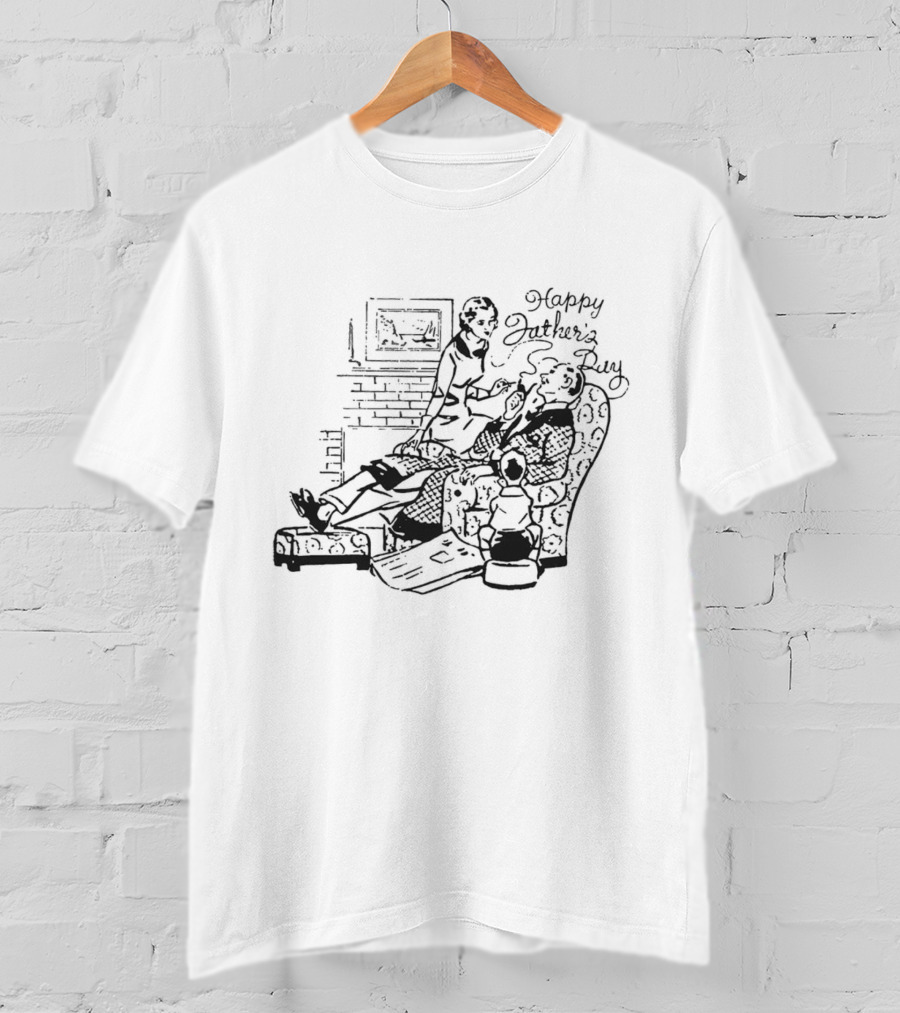 Happy Father’s Day Smoking Chair T-Shirt