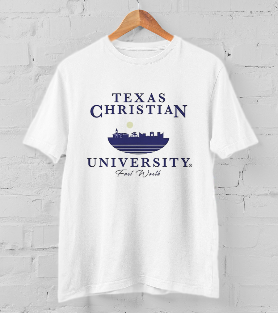 Texas Christian University Fort Worth Skyline T-Shirt
