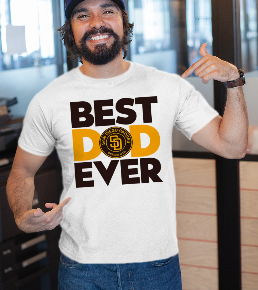 Best Dad Ever San Diego Padres Baseball Club T-Shirt