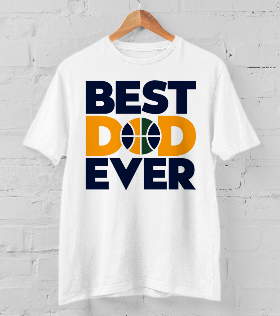 Best Dad Ever Utah Jazz Basketball T-Shirt