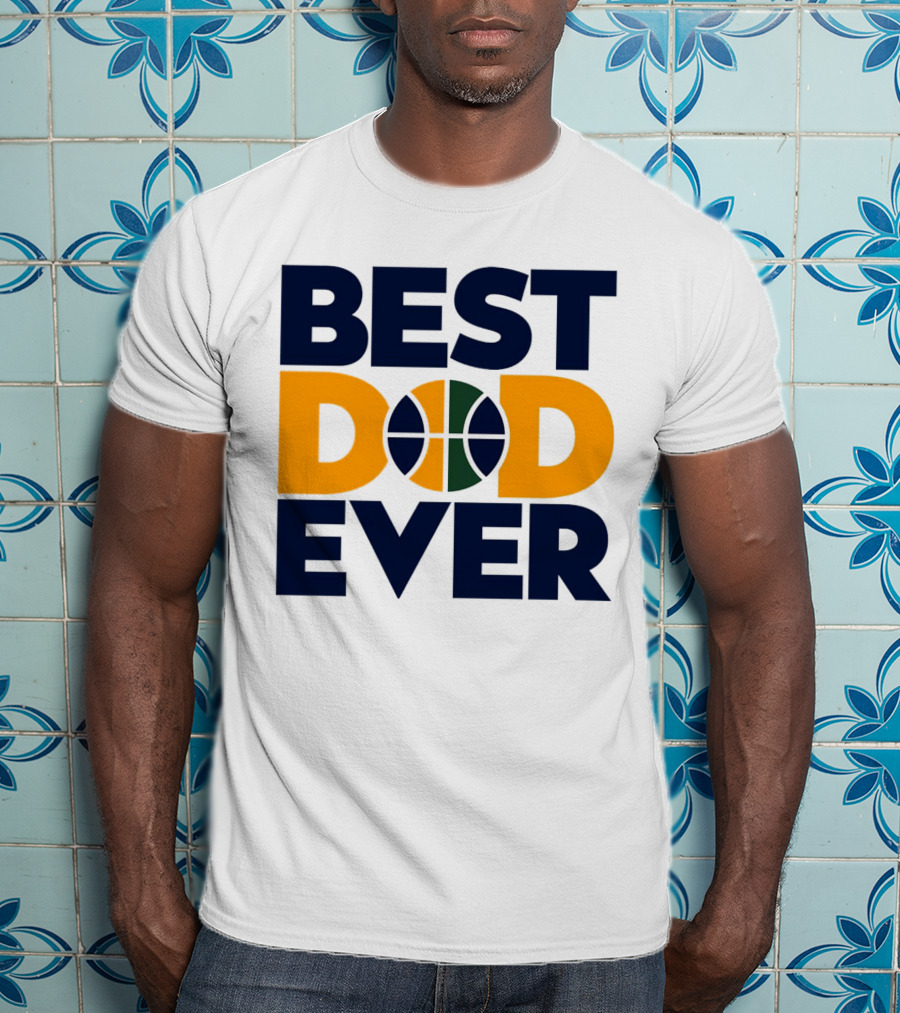 Best Dad Ever Utah Jazz Basketball T-Shirt