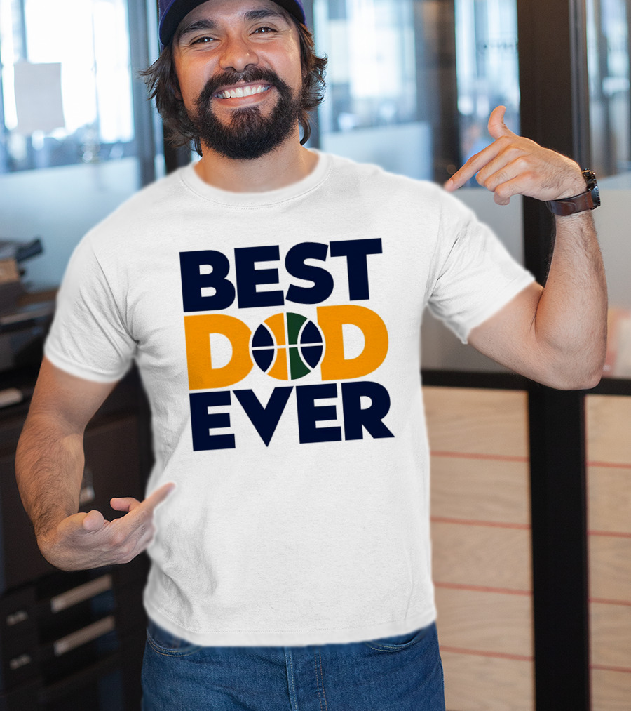 Best Dad Ever Utah Jazz Basketball T-Shirt