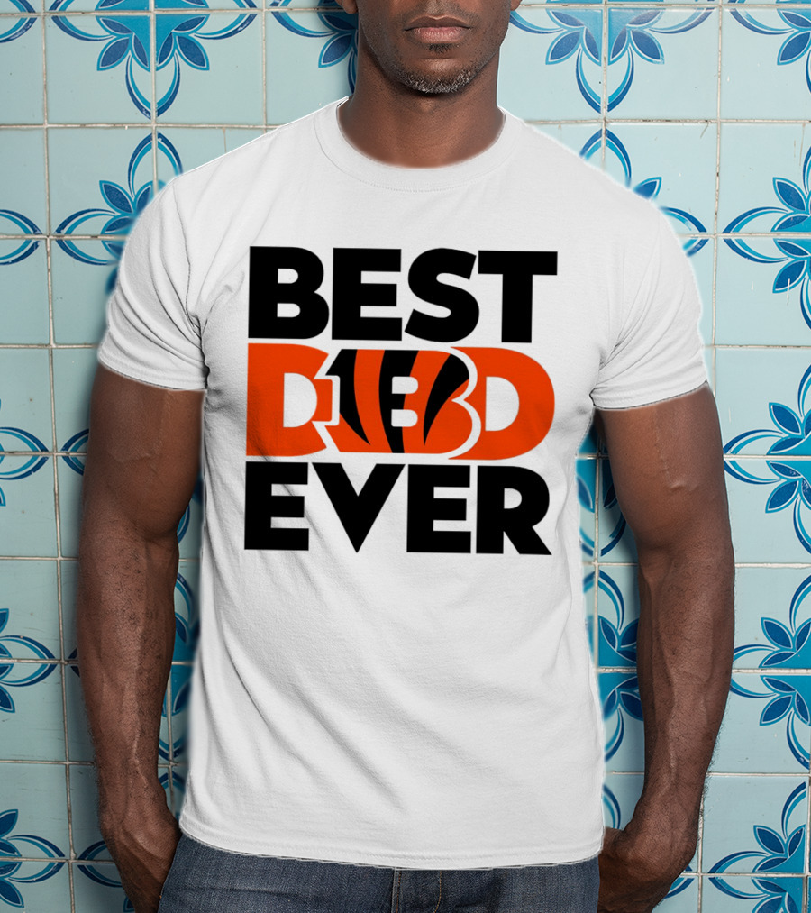 Best Dad Ever NFL Cincinnati Bengals T-Shirt