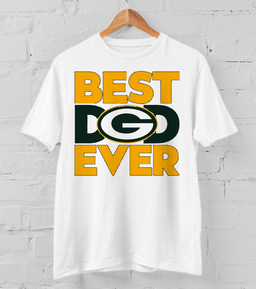Best Dad Ever Green Bay Packers Logo NFL T-Shirt