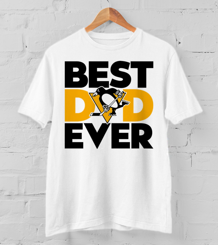 Best Dad Ever NHL Pittsburgh Penguins T-Shirt