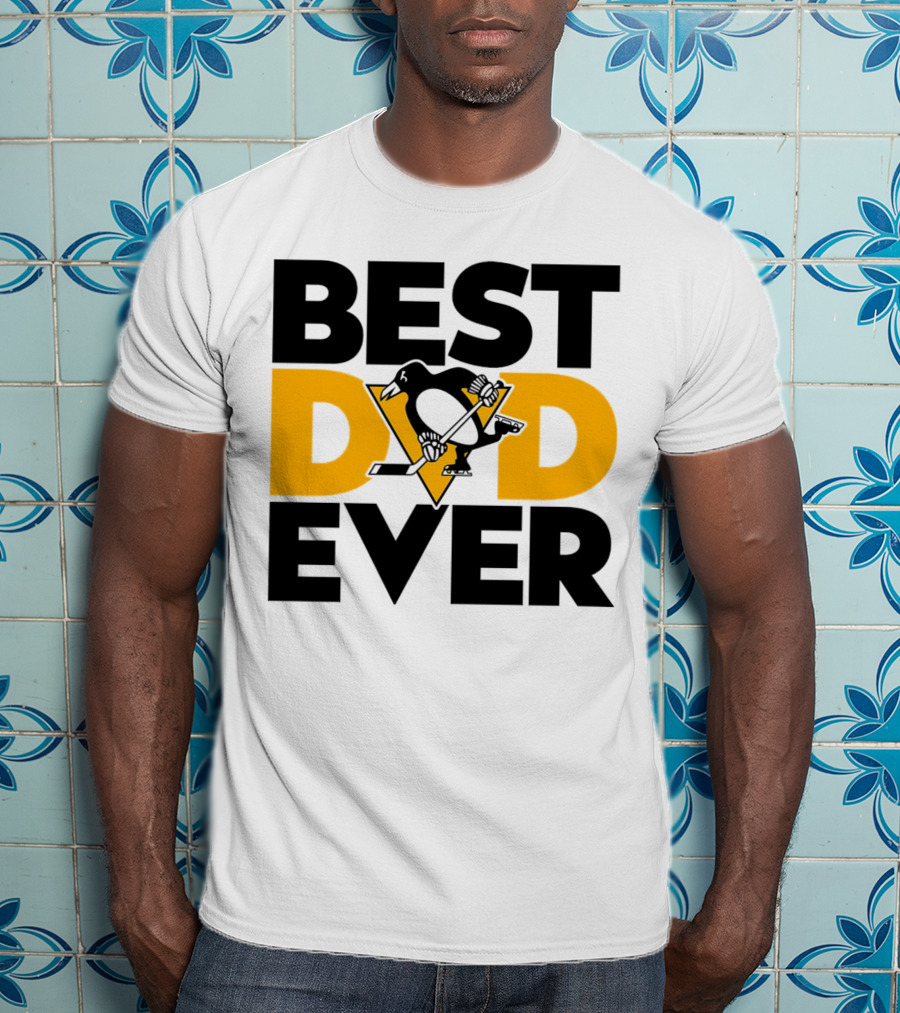 Best Dad Ever NHL Pittsburgh Penguins T-Shirt