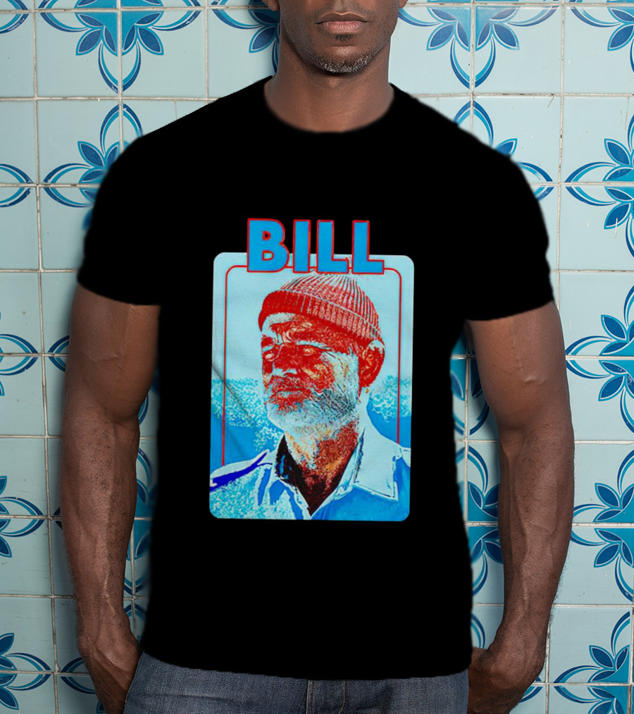Bill Murray Steve Zissou Blue Red T-Shirt