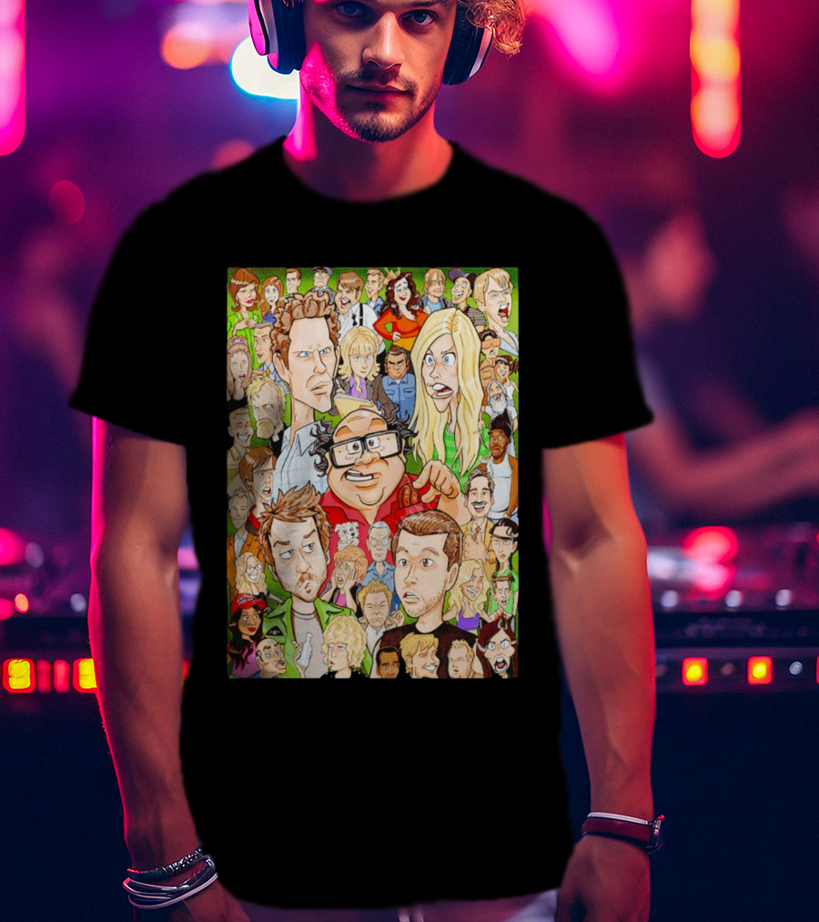 It’s Always Sunny In Philadelphia Character Collage T-Shirt