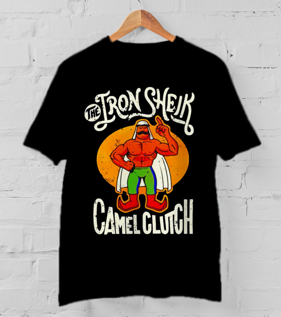 The Iron Sheik Camel Clutch Wrestling 80s T-Shirt