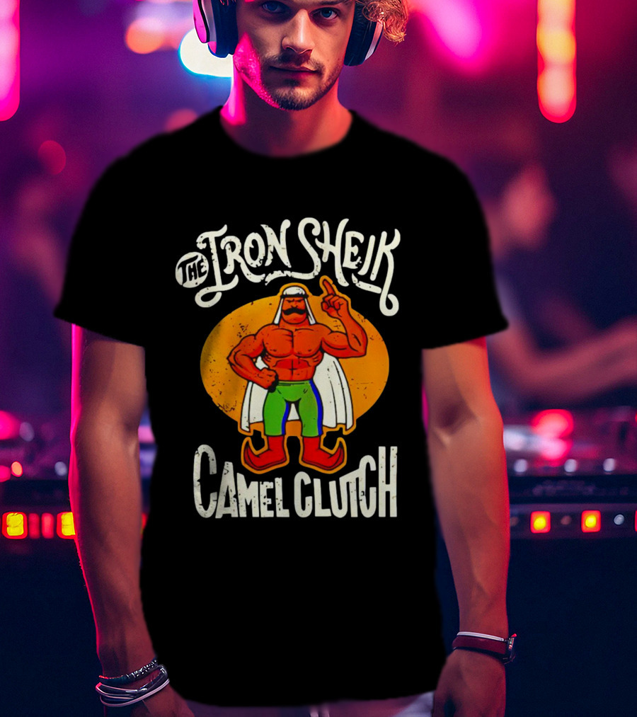 The Iron Sheik Camel Clutch Wrestling 80s T-Shirt