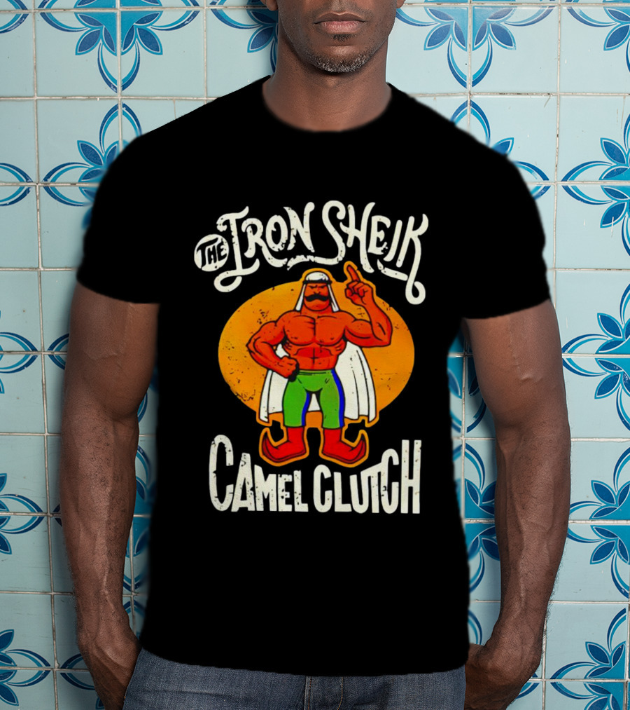 The Iron Sheik Camel Clutch Wrestling 80s T-Shirt