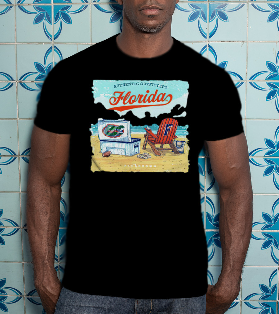 Authentic Outfitters Florida Gators Flogrown Beach Scene T-Shirt