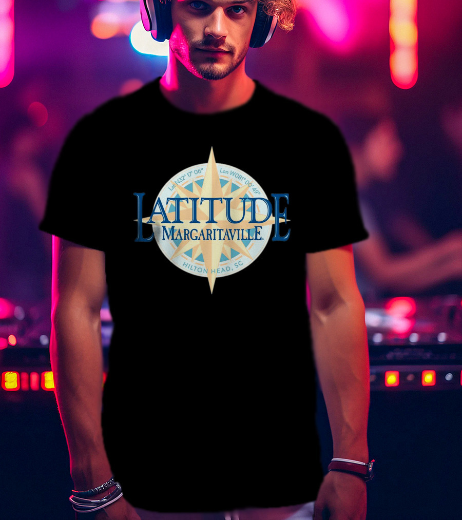 Latitude Margaritaville Hilton Head SC La N32 17 06 Lon W080 49 19 T-Shirt