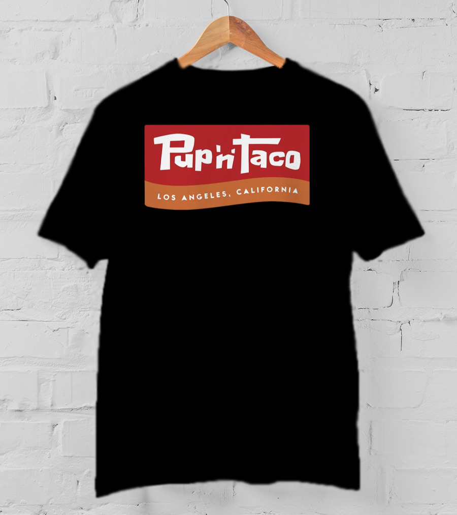 Pup ‘N’ Taco Los Angeles California Retro Logo Vintage Branding T-Shirt