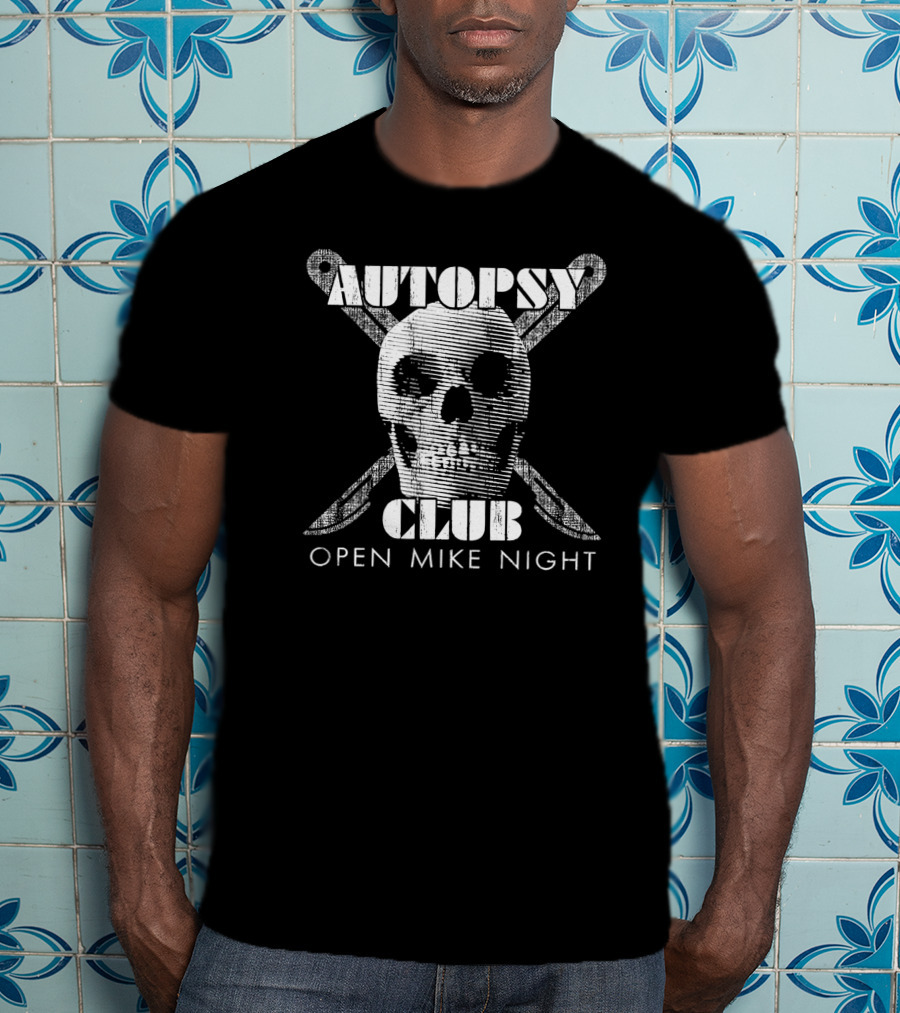 Autopsy Club Skull Open Mike Night T-Shirt