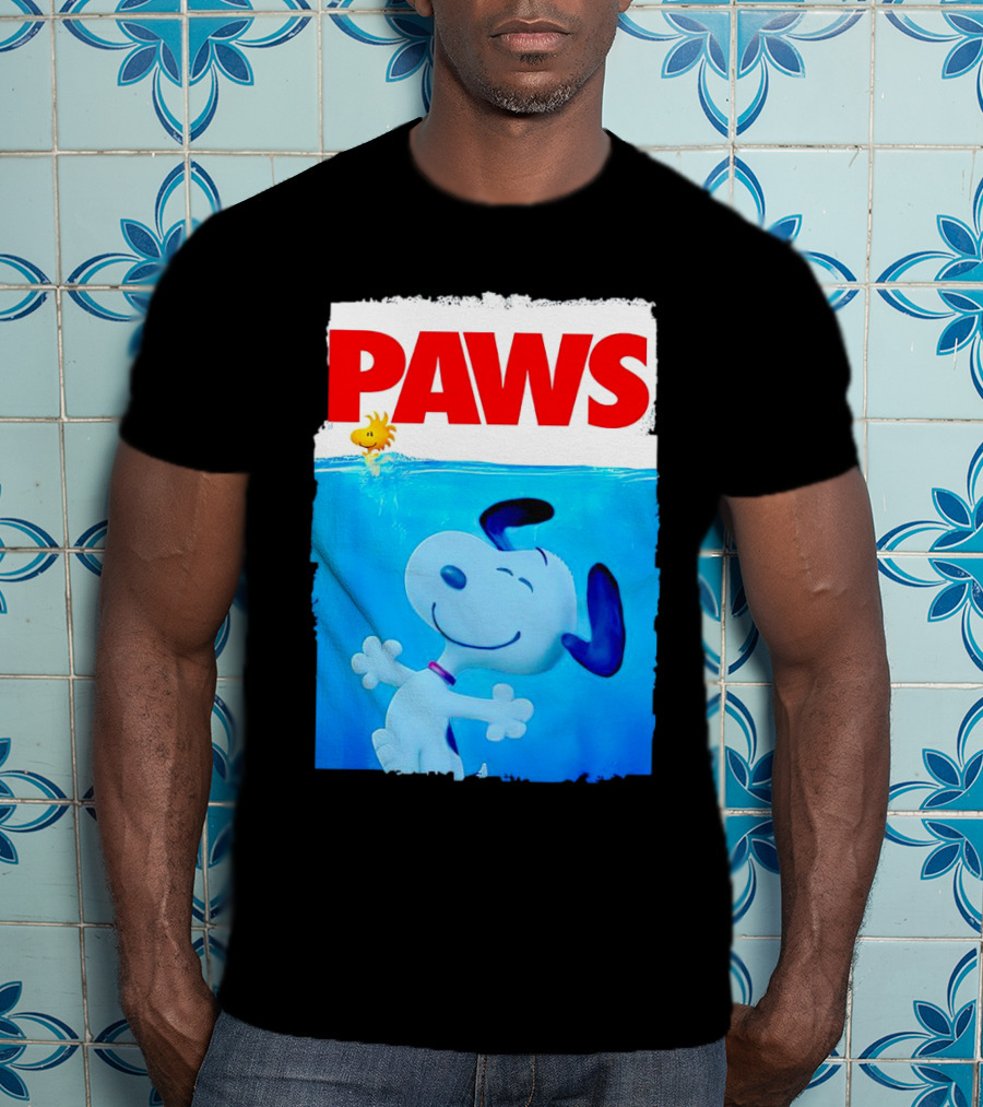 Paws Snoopy And Woodstock Szurkulet T-Shirt