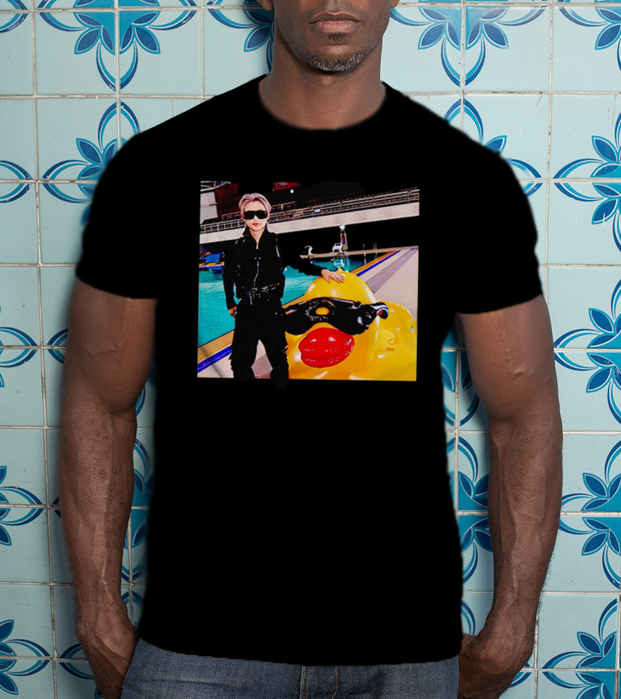 Stray Kids Felix By Pool With Giant Sunglasses Duck T-Shirt