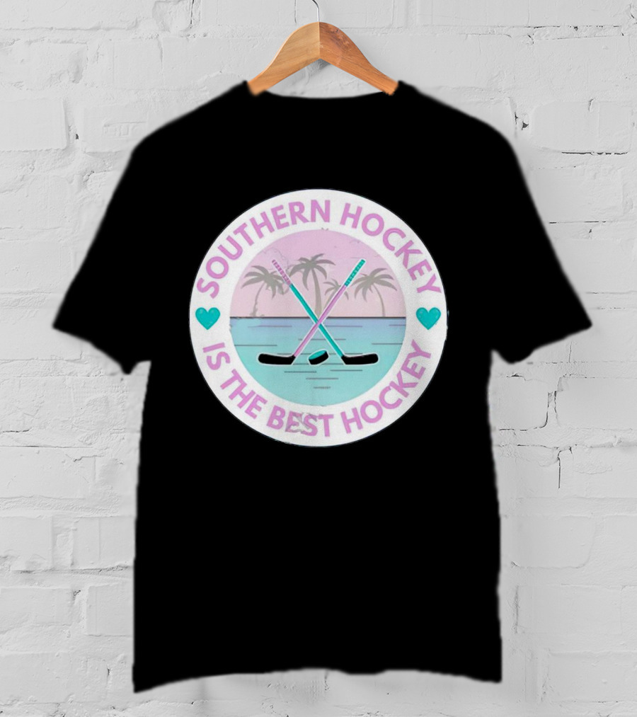 Southern Hockey Is The Best Hockey Palms And Crossed Sticks T-Shirt