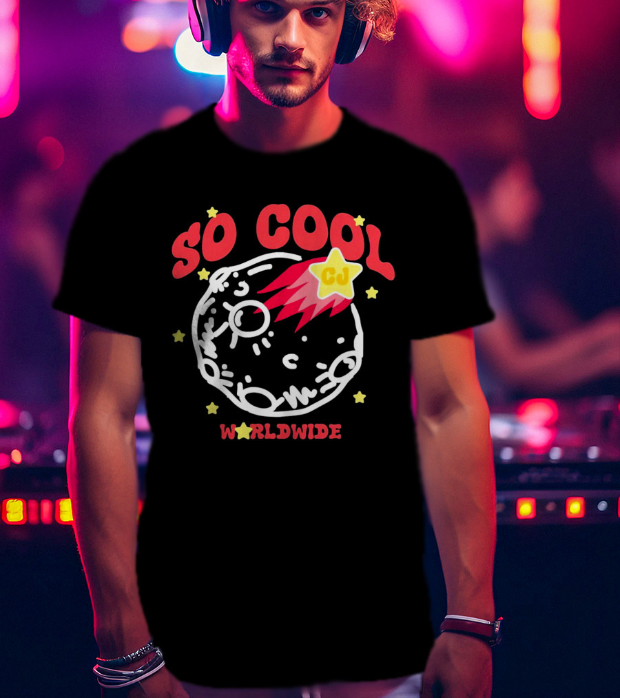 SO COOL CJ Worldwide Planet Starburst T-Shirt