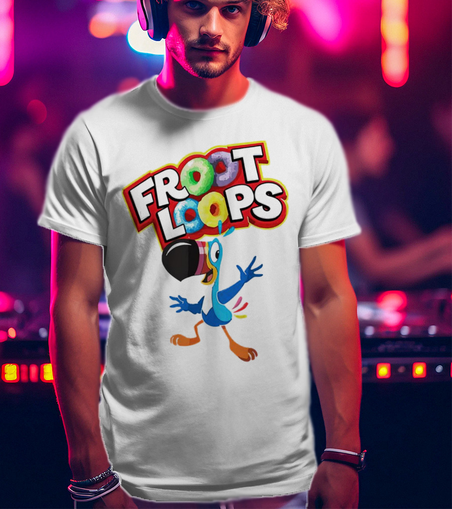 Froot Loops Toucan Sam Colorful T-Shirt