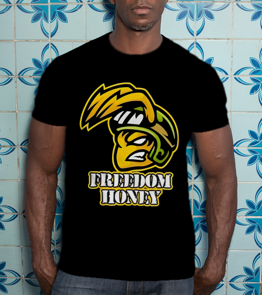 Cory Morgan Freedom Honey Helmet Character T-Shirt