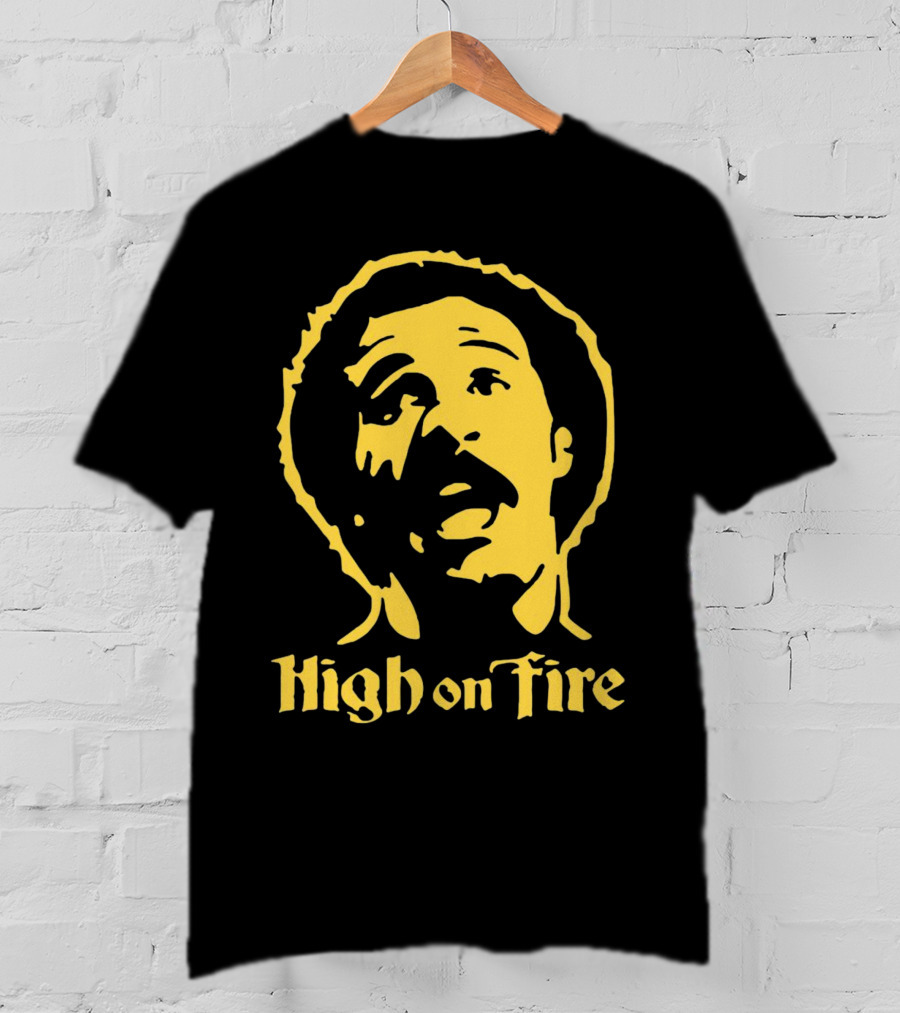 High On Fire Richard Pryor Black And Yellow T-Shirt