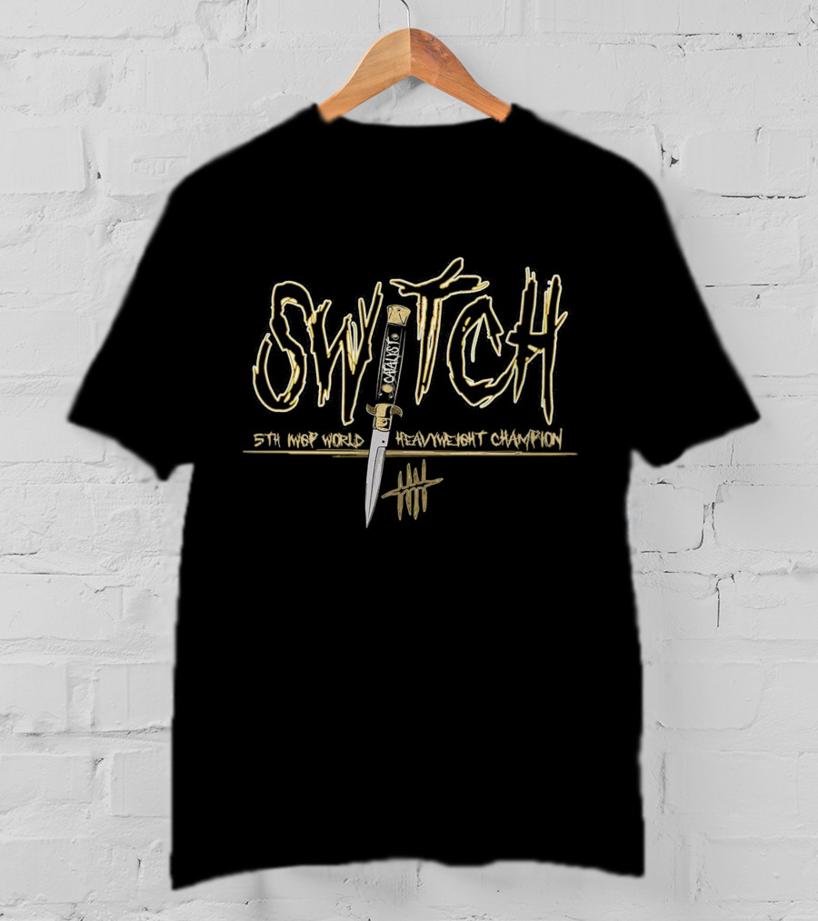 Switchblade Jay White 5th IWGP World Heavyweight Champion Knife T-Shirt