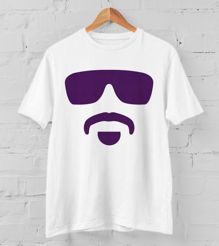 Hayden Travinski Moustache And Glasses Purple T-Shirt