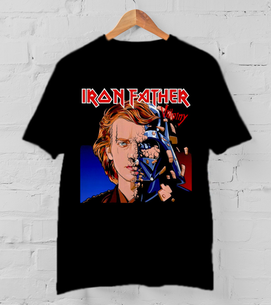 IRON FATHER Villainy Darth Vader T-Shirt